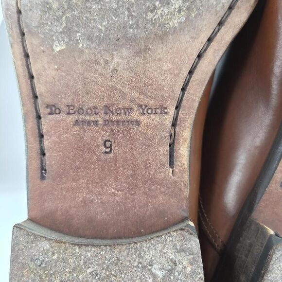 TO BOOT NEW YORK Adam Derrick Aidian Oxfords US 9 Brown Cap Toe Dress Shoes - Picture 8 of 12